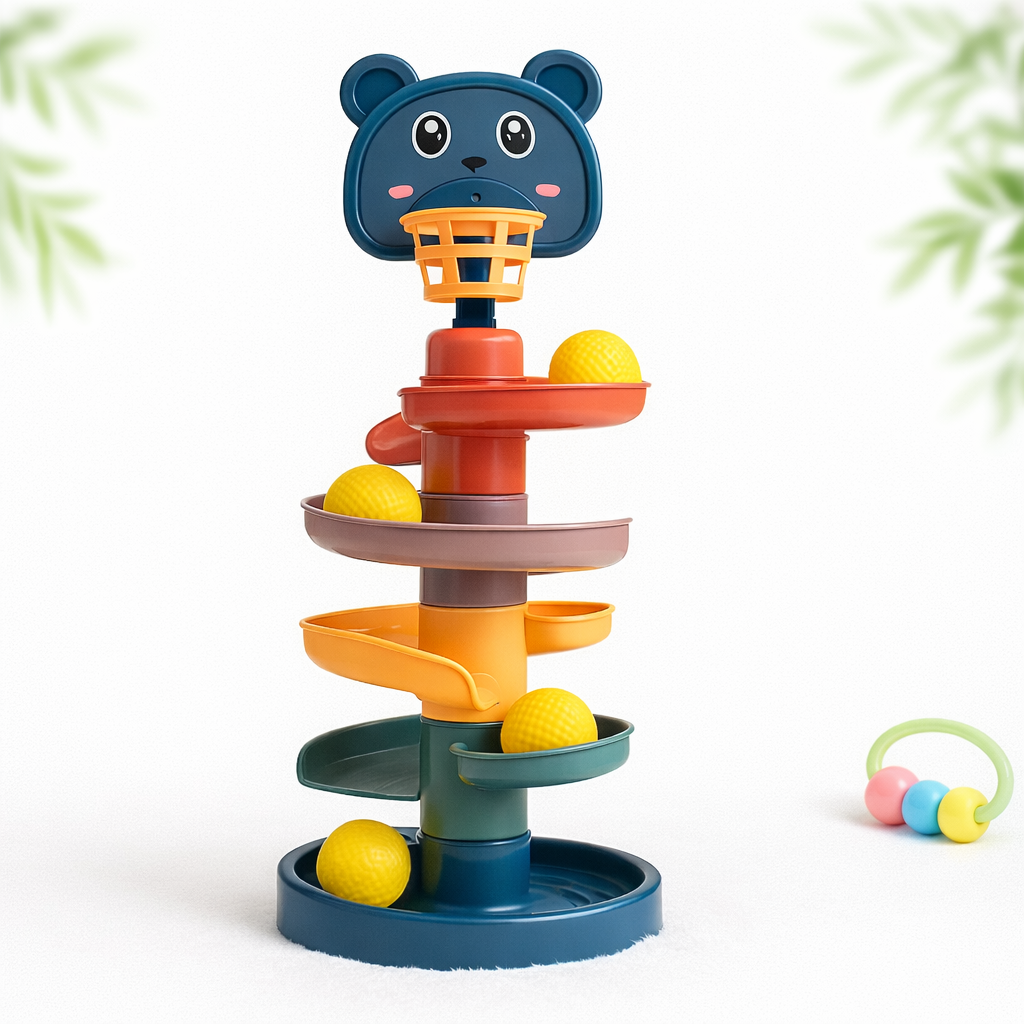 Rolling Ball Tower Baby Toy