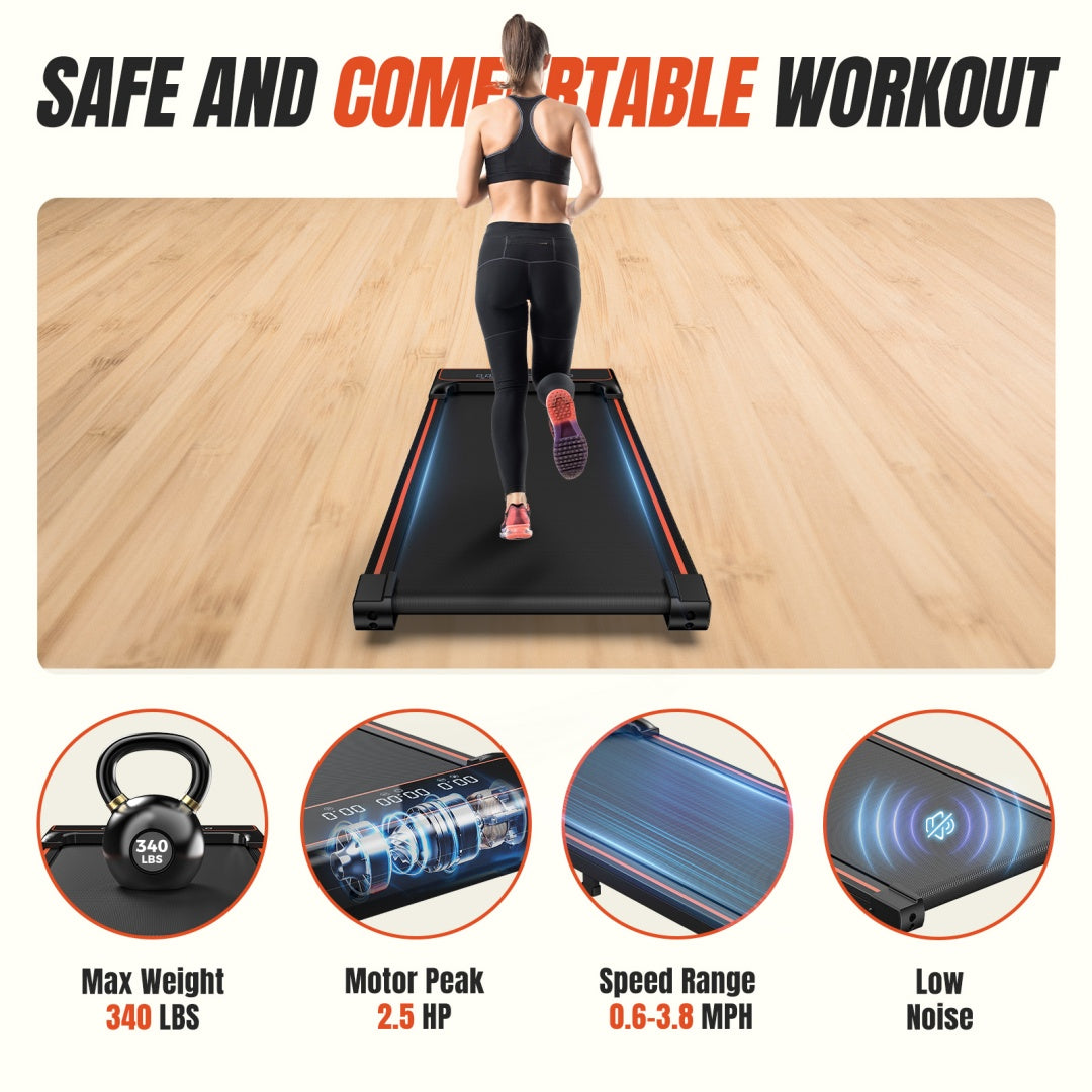 Compact Walking Pad Treadmill for Home & Office